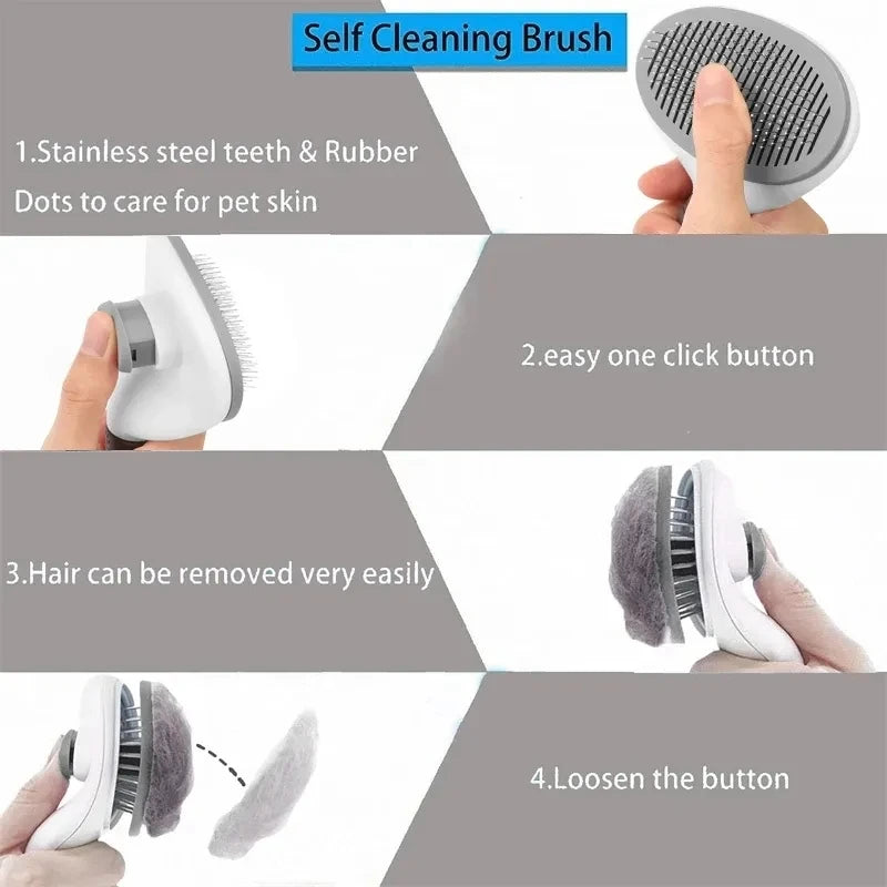 Self-cleaning Pet & cat- Hair Remove Comb