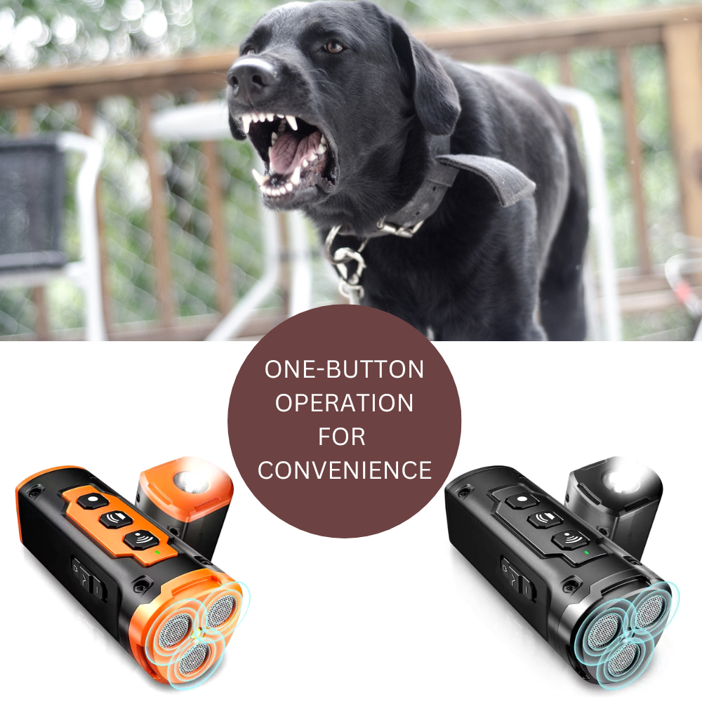 Dog Training Device Rechargeable Anti Dog Bark Deterrent Device With LED Flashlight