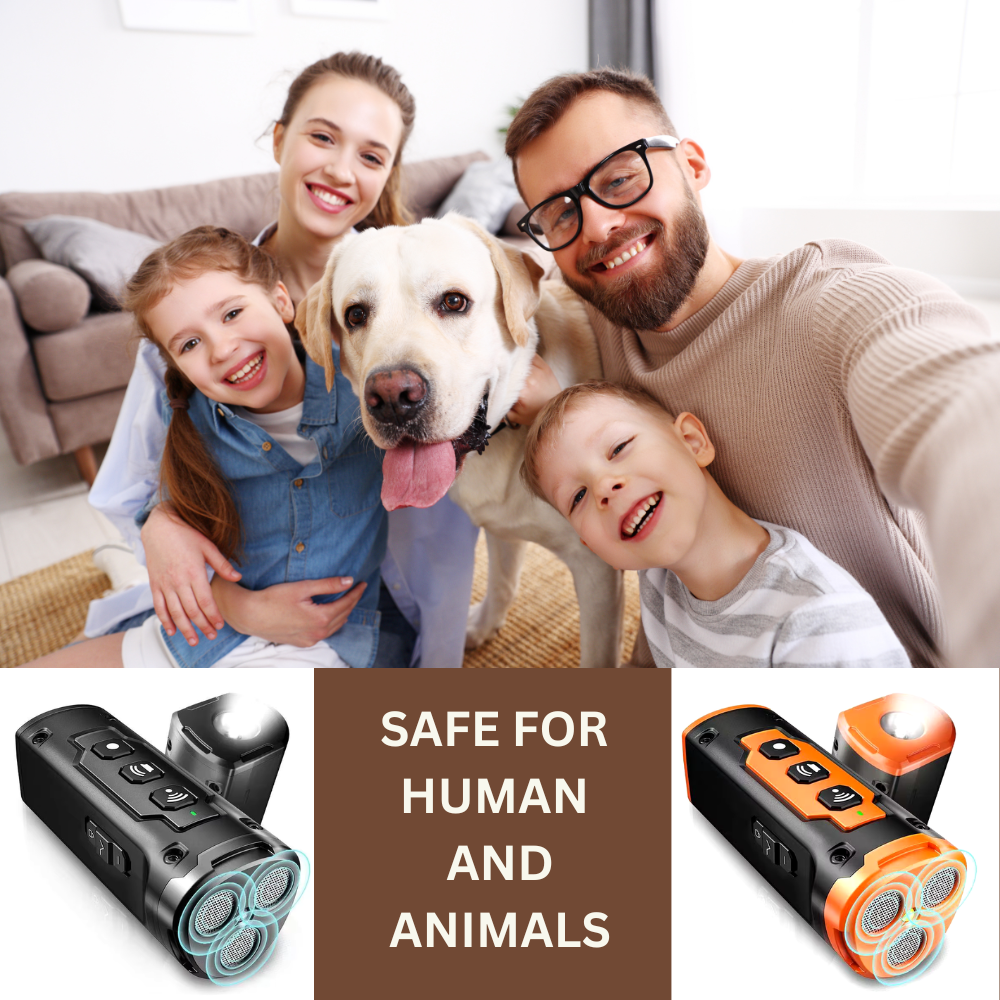 Dog Training Device Rechargeable Anti Dog Bark Deterrent Device With LED Flashlight